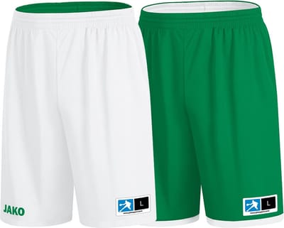 Jako Change 2.0 Reversible Short Kinderen - Wit / Sportgroen | Maat: XXS