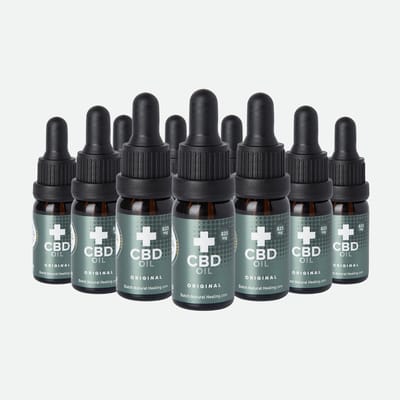 Dutch Natural Healing - CBD olie 10ml - 8% 825mg naturel smaak 10-pack