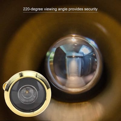 Deurspion - Kijkgaatje Deur - Veiligheid Thuis - Privacy Cover - 220 Graden Hoek - Goud