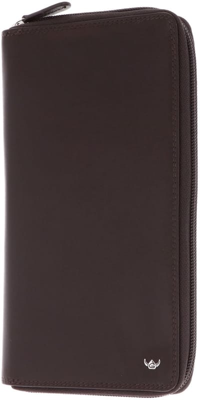 Golden Head Leren identiteitskaarthoesje Polo RFID Protect RV-Reise Brieftasche 4487 Dunkelbraun donkerbruin