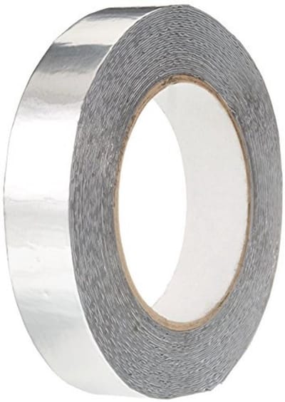 Butylband van aluminium 25 mm breed, 10 m lang, 0,7 mm dik - waterbestendig en geschikt voor buitengebruik