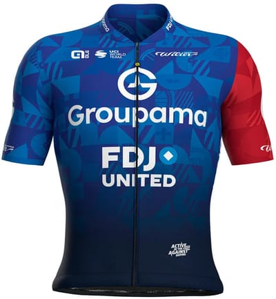Ale Groupama Fdj Capsule Tdf 2025 Korte Mouw Wielertrui Blauw XL Man