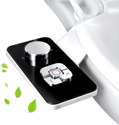 Samodra Bidet Opzetstuk - Niet-elektrisch, Koud Water, Drukregeling & Zelfreinigend - Zwart
