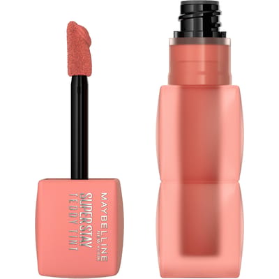 Maybelline New York Superstay Teddy Tint 10 Current Mood Lippenstift - Blijft tot wel 12 uur zitten - Met een teddy-zachte en matte finish - 5ml