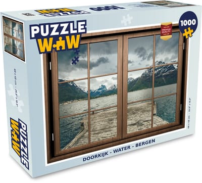 Puzzel Doorkijk - Water - Bergen - Legpuzzel - Puzzel 1000 stukjes volwassenen