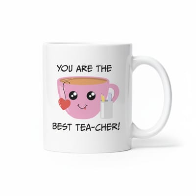 You Are the Best Tea-cher Mok – Schattig Kawaii Theekopje Design – Lerarenwaardering Cadeau 330 ml