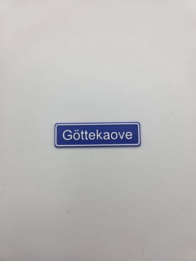 3D plaatsnaam speldje Göttekaove