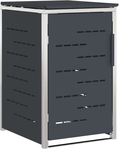 vidaXL - Containerombouw - for - 1 - Bin - 240L - Antracietkleurig