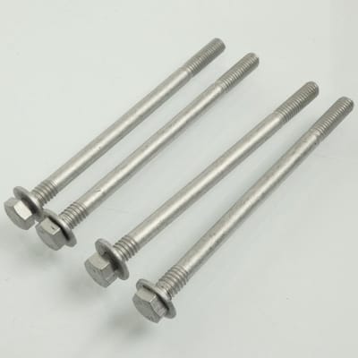 4 teknix cilinderbouten voor Peugeot 50 Vivacity 2 scooter 2004 tot 2007 nieuw