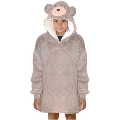 Cozy Noxxiez Cuddle Hoodie Medium Bear Fleece dekentjes