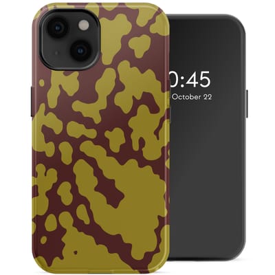 Selencia Hoesje - Geschikt voor Apple iPhone 14 - Backcover geschikt voor MagSafe - Moo'd Olive Dust