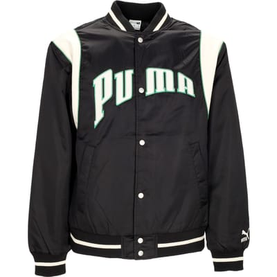 Puma Team For The Fanbase Varsity Jacket Heren College Jacket Zwart