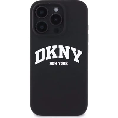 DKNY, Hoesje geschikt voor iPhone 16 Pro Max - Liquid Silicone Arch Edition MagSafe Compatibel, Zwart