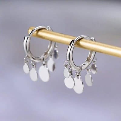 925 Sterling Zilver Goud Kleur Kwastje Piercing Stud Oorbel Voor Vrouwen Meisjes Partij Sieraden Pendientes Accessoires Eh066