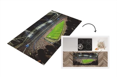 Keukenloper - Loper keuken - Stadion - Publiek - Voetbal - 120x60 cm - Keukenloper vinyl