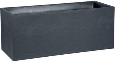 EDA Plantenbak - Bloembak - 98L - 99,5 x 39,5 x 43,5 cm - Antraciet