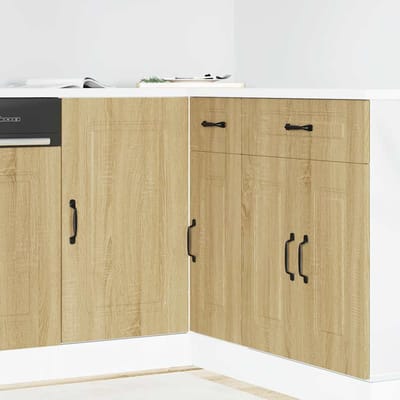 vidaXL - Onderkast - Kalmar - bewerkt - hout - sonoma - eikenkleurig