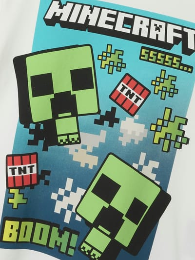 NAME IT NKMMUS MINECRAFT NREG SS TOP NOOS BFU Jongens T-shirt - Cloud Dancer