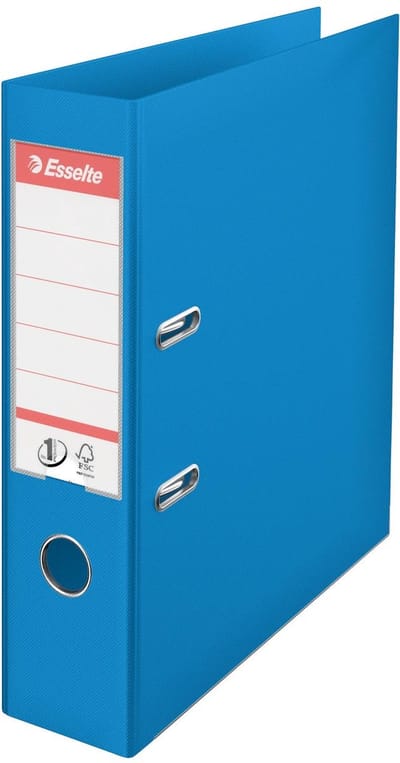 Ordner A4 Breed PP Esselte Vivida Blauw 10 stuks