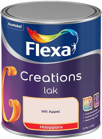 Flexa - Creations Lak Hoogglans - Wit Appel - Mengverf - 750 Ml