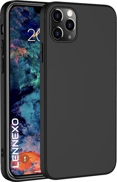 Zwart Hoesje Geschikt Voor iPhone 13 Pro Max - Zwarte Siliconen Hoesje - TPU Back Cover Hoes - Zwart