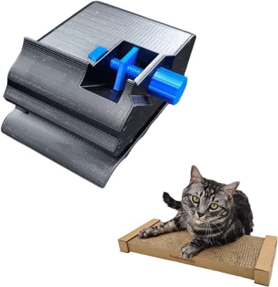 Draagbare creatieve kartonnen stripsnijder voor kattenkrabpalen, 3D-geprint, ideaal voor kattenliefhebbers en knutselprojecten