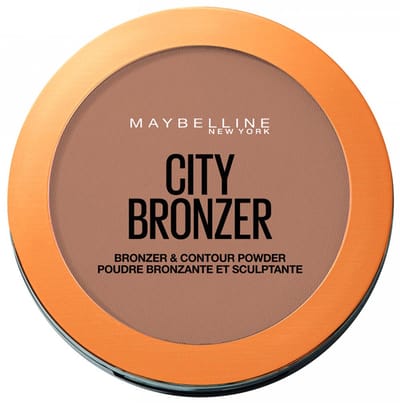 Maybelline City Bronzer Bronzingpoeder - 200 Medium Cool - 8 g - Matte Finish met Cacaoboter - 7,4 x 7,4 x 1,3 cm
