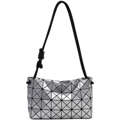 Japanse Levenslange Tofu Zak Geometrische Diamant Trekkoordtas Modieuze Eenvoudige Enkelschouder Crossbody Handtas 25*8*16 black