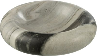 J-Line schaal Marmer - steen - zwart/grijs - medium