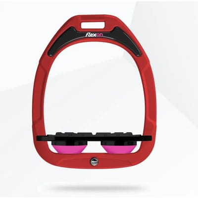 Platte Grip Beugels Rood/Zwart/Roze Flex-On Green Composite