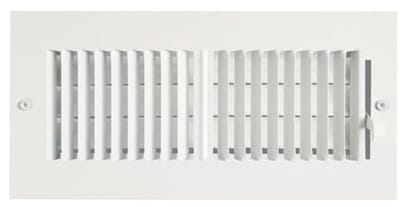 Ventilatierooster met Demper 4x10 cm voor Muur of Plafond - Ideaal voor HVAC-systemen