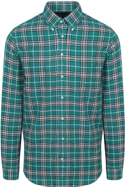 Steppin' Out Flanel Overhemd Ruit Groen - Maat M - Heren