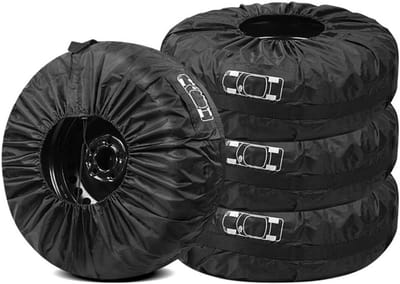 Bandenhoezen voor Auto, SUV en Campers - Universele Bandenbeschermhoezen 13-18 inch - 4 Stuks