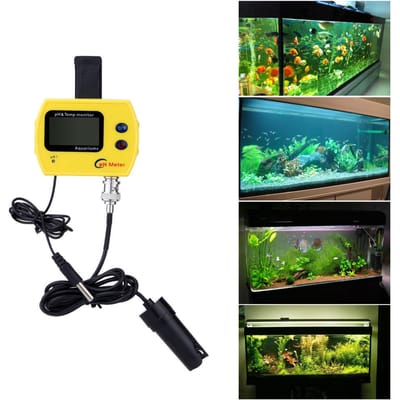 Ph-mètre en ligne Portable professionnel de haute précision, pour analyseur de qualité de l'eau, acidimètre d'aquarium EU Plug