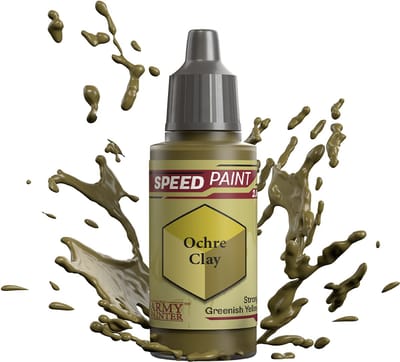 The Army Painter acrylverf Speedpaint Oker Clay 18ml voor miniaturen.