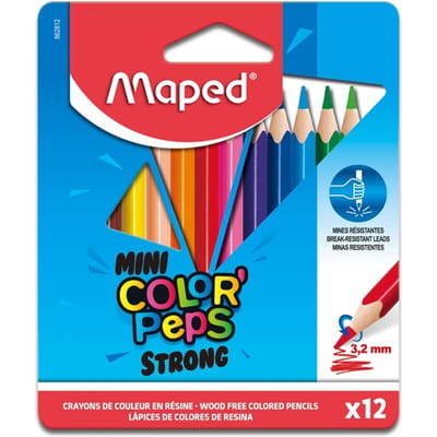 Kleurpotlood Maped Color'Peps Mini Strong set à 12 kleuren