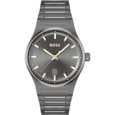Hugo Boss Grijze RVS Horloge Met Analoge Wijzerplaat