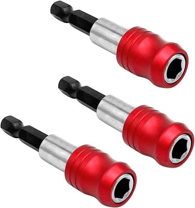 Set van 3 Magnetische Schroevendraaierhouders met Snelle Verandering, Hexas, 1/4 Inch, 50 mm Lengte