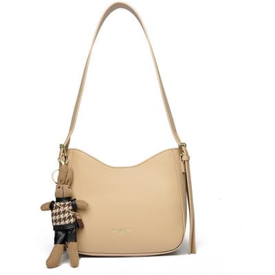 Eenvoudige Kleine Tas Retro Crossbody Tas Dames Nieuwe Mode Schoudertas Grote Capaciteit en Kwaliteit Casual Handtas beige