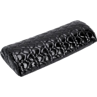 Accoudoir pour ongles Design Cœur Cuir PU Support de Main pour Manucure Coussin pour Bras pour Salon Utilisation à Domicile Noir