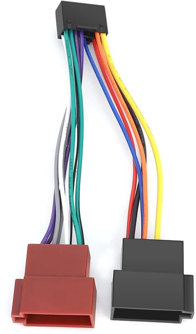 Dailygoody - ISO Adapter - 16-Pins Auto Stereo Connector - Plug & Play - Geschikt voor Kenwood - Hoge kwaliteit - Betrouwbare verbinding - Ideaal voor