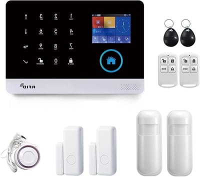 Slim Alarmsysteem - Draadloos Beveiliging - Huis Beveiligen - Huisdier Immuun Sensor - 185x125x14.7mm - Zwart