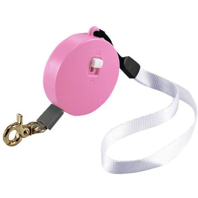 Laisse rétractable automatique pour animaux de compagnie, corde de traction pour promener le chien, roulette pour chiots, chats et chiens de petite et moyenne taille rose