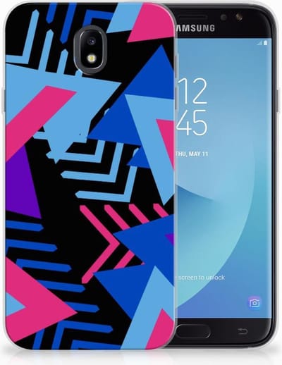 Samsung Galaxy J7 2017 | J7 Pro TPU Hoesje Funky Triangle