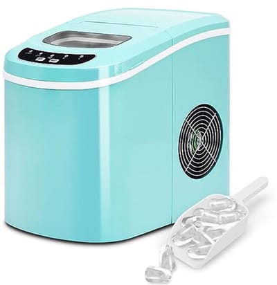 IJsblokjesmachine - Ijsmaker - Snelle IJsbereiding - 12 kg per dag - 24 x 36 x 33 cm - Groen
