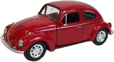 Welly Volkswagen Kever speelgoedauto - rood - metaal en plastic - modelauto