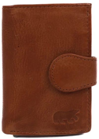 Bear Design Evie CP6813 Pasjeshouder (met muntgeld klepvakje) - Cognac