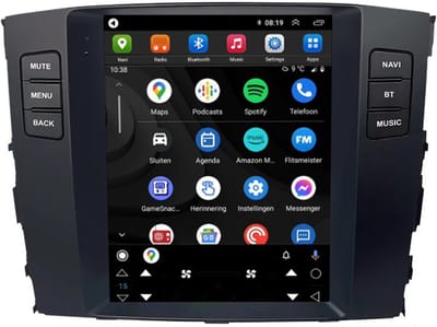 CarPlay autoradio geschikt voor Mitsubishi Pajero | 2006 t/m 2014 | Tesla Style | Android 13 | Draadloos Apple CarPlay & Android Auto | 2GB + 32GB | Denago DNG-A414 | 10 inch | 2006 2007 2008 2009 2010 2011 2012 2013 2014 | Bluetooth & Wifi