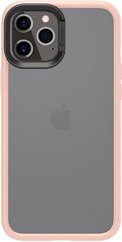 Spigen Cyrill Color Brick Hoesje Geschikt voor Apple iPhone 12 Pro Max Roze