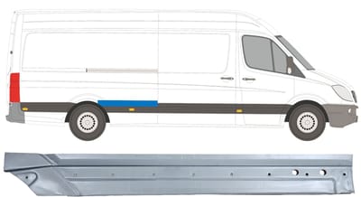 Reparatiepaneel achterspatbord voor Mercedes Sprinter 2006-2018 / Rechts